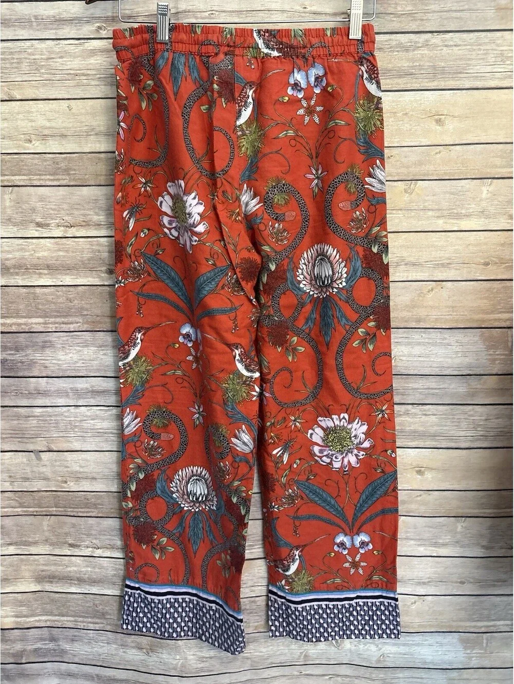 Victoria Garcia Pajama Set Floral Print Lounge Sleepwear Women Size Small